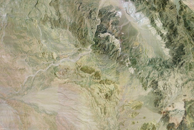 colourful mountians zoomed out